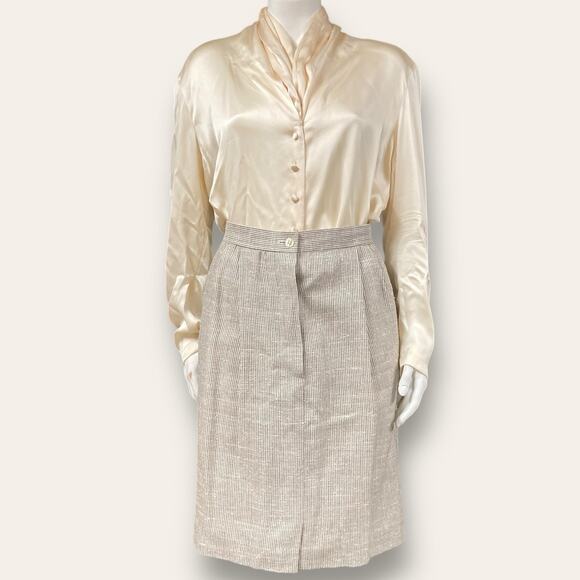 Vintage Nordstrom checkered high waisted skirt 26” - Picture 3 of 6